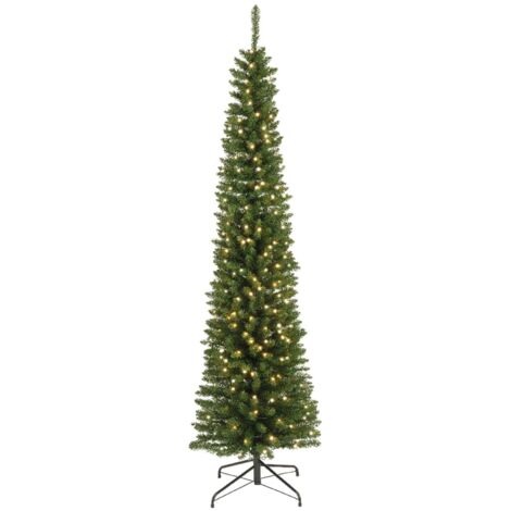 Albero di natale Slim "Pencil Pine" con Led in PVC Altissima qualità -210 cm