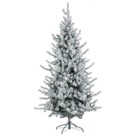 Albero di Natale Slim Serrone ghiacciato H210 con 918 rami