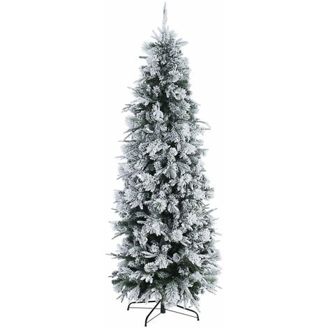 Albero di Natale Stelvio Innevato Slim 210 cm 