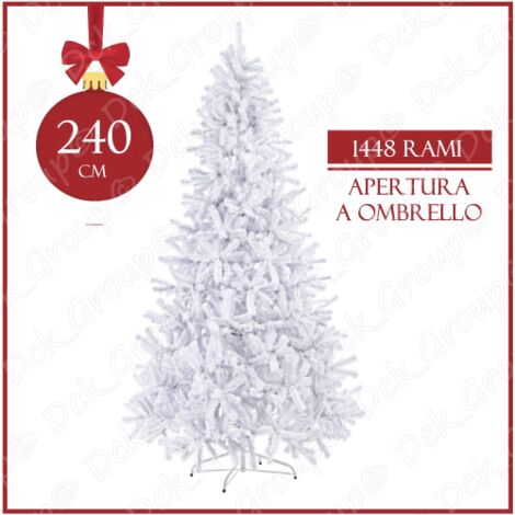 ALBERO di Natale STANDARD Colore BIANCO 240 cm MAURER 1448 Rami