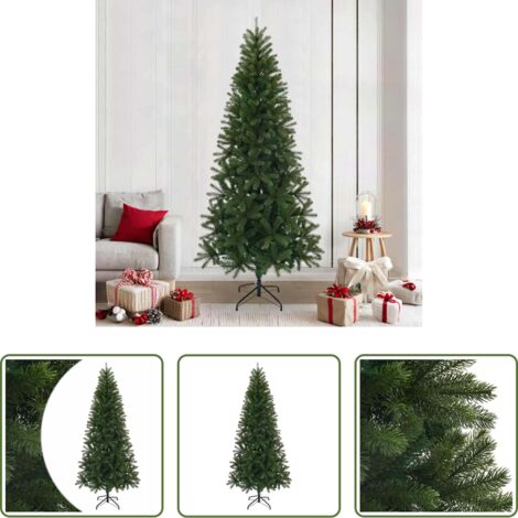 Albero di Natale verde -  Albero di Natale artificiale Verde 240 cm PVC, PE e acciaio