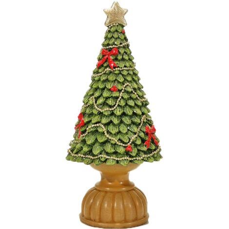Albero di natale verde in resina decorazioni addobbi natalizi idea regalo per or