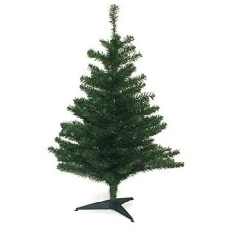 Albero di natale verde piccolo per addobbi da decorazioni casa 90 CM  135 punte con base in plastica