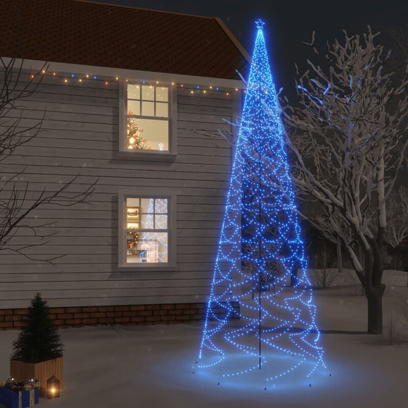 Image of Albero di Natale,Albero effetto Realistico con Puntale Blu 3000 led 800 cm,Decorazioni natalizie CNWI366901 Maisonchic