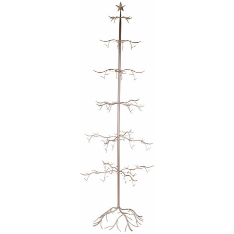 Albero Espositore di Natale in Metallo rame cm 73x73xh200