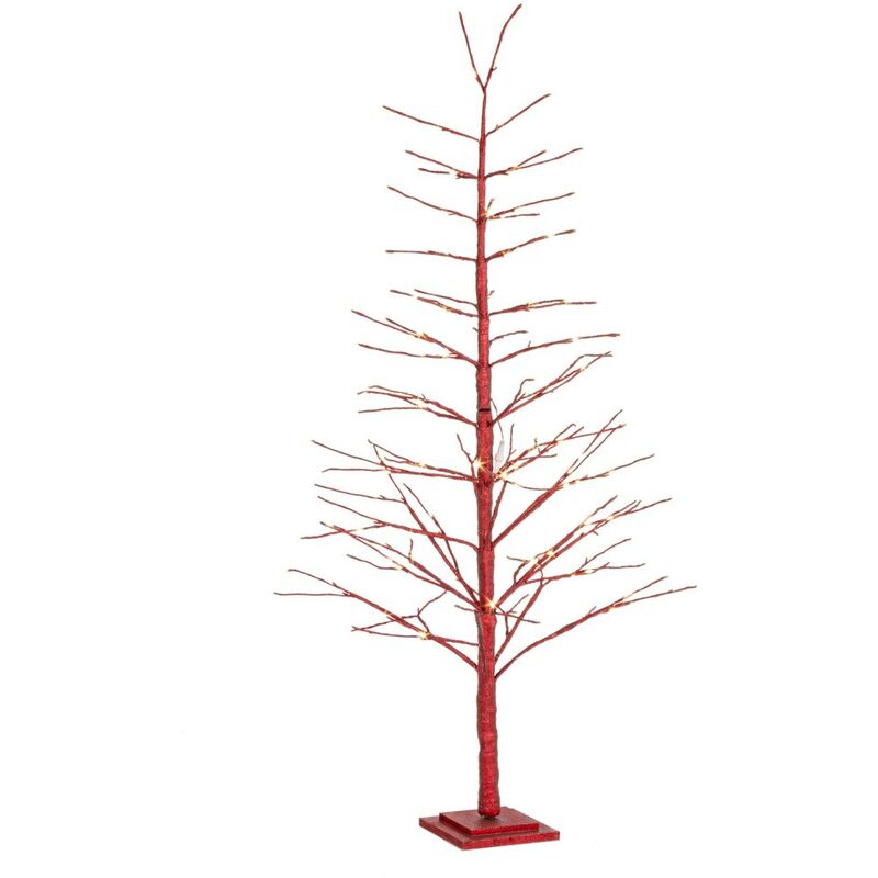 Image of Alberello di Natale Luminoso Mini Albero Natalizio Led Piccolo Illuminato - Colore: Rosso - Dimensioni: 180 cm