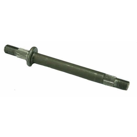 Albero lama trattorino Millerighe, lunghezza totale 197 mm. 12 cave lato lama . Dado 455061-450047