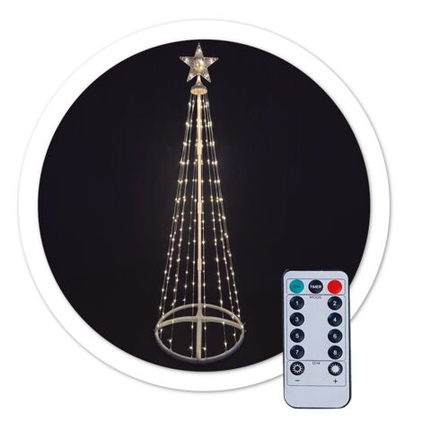 HOMCOM Babbo Natale Gonfiabile Con Luci LED - Decorazione Natalizia Da Esterno/Interno - Altezza 1,2m - 2