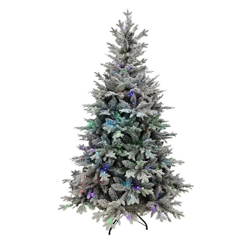 Albero ledys innevato c/luci rgb CM180