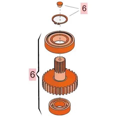 Albero Lento 770 Per Roller Ricambio Originale FAAC GENIUS 719165