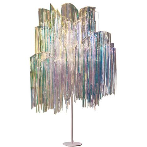 Albero luminoso con frange e microled luce calda da interno ed esterno -250 cm