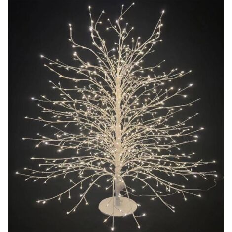 Albero luminoso con rami a microled luce calda da interno ed esterno -150 cm / Bianco