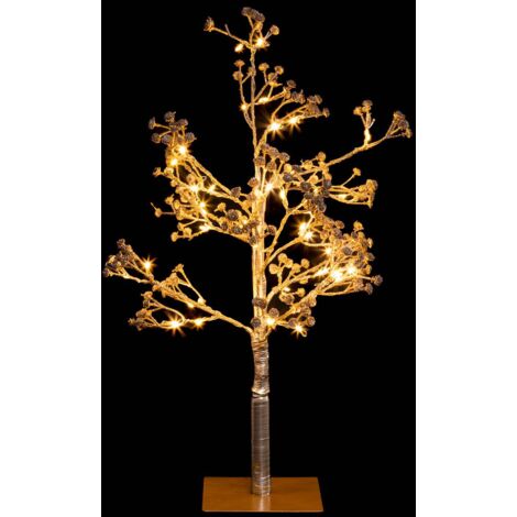 Albero luminoso d oro per interni h50cm 48 led + trasformatore - Feeric lights & christmas