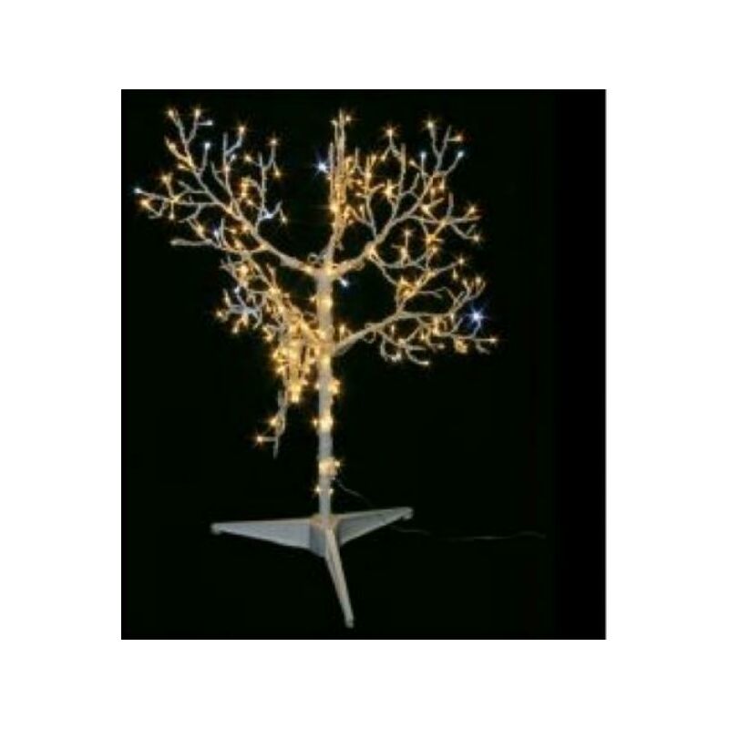 Image of Giocoplast albero luminoso in metallo 90cm 210 led bianco caldo e flash bianco freddo 318 10727 31810727
