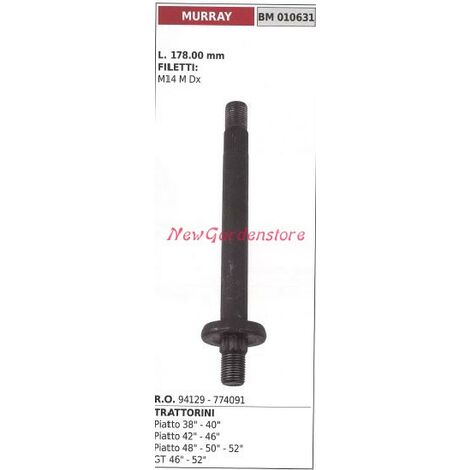 Albero mozzo portalama trattorino rasaerba tagliaerba piatto 38" MURRAY 010631