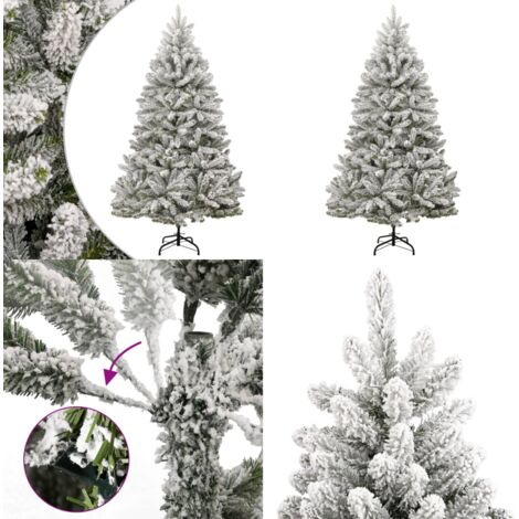Albero Natale Artificiale Incernierato con Neve Fioccata 300 cm - Albero di Natale incernierato - Albero di Natale con neve