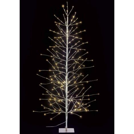 Albero Natale Luminoso Argento, 232 Led, Uso Intero ed Esterno - Altezza 1,80 Mt