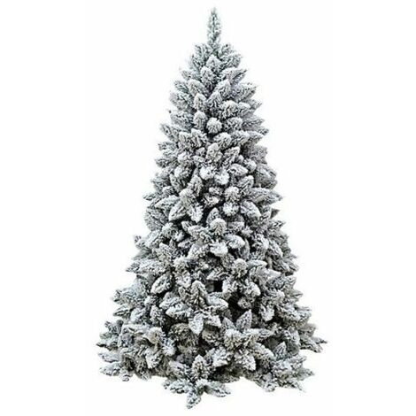 Albero di Natale Abete Innevato in Pe+Pvc H.150/240 cm Apertura ad Ombrello