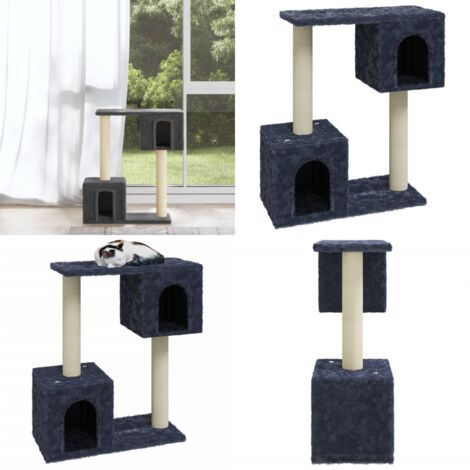 Albero per Gatti con Tiragraffi in Sisal Grigio Scuro 60 cm - Tiragraffi per gatti - Graffi per gatti