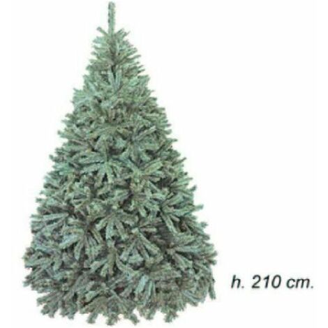 Albero pino di natale effetto frosted 1640 rami - altezza 210 cm