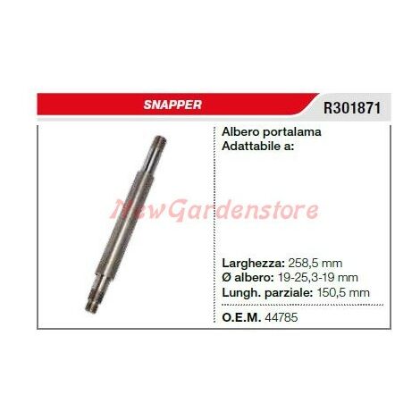 Albero portalama SNAPPER tagliaerba rasaerba tosaerba R301871