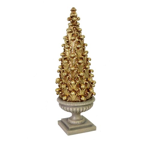 Albero resina oro cm18x18h52,7