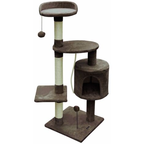 Albero tiragraffi per gatti Gloria 40 x 112 x 40 cm Marrone Legno Sisal