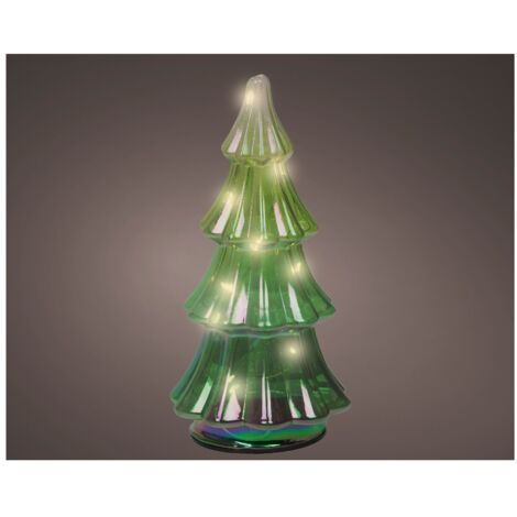 Albero Vt verde c/LED d9x17cm