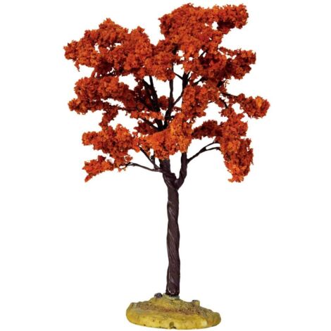 Albero Yellowwood medio, accessorio per villaggio di Natale in Poliestere