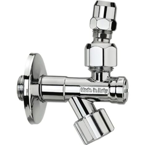 Albertone Rubinetto SOTTOLAVABO A VITONE con Filtro A SNODO - 1/2 X 3/8