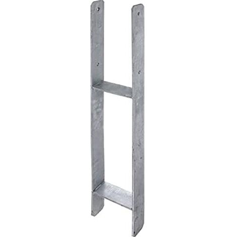 Alberts 208431 Staffa portapalo ad H, Acciaio, Larghezza: 141 mm