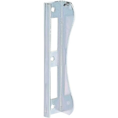 Alberts 215361 Battuta per cancelli con serratura da infilare, per telai di circa 37 mm di spessore, zincato, passivato a spessore, 37 x 181 mm