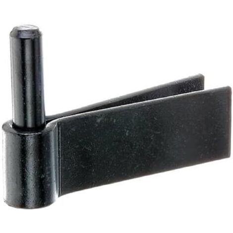 Alberts 306663 Morsetto per muratura, Gancio a muro F, Vernice nera per immersione, Ø16 mm, 105 x 40 mm