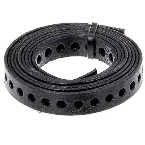 Alberts 334222 Nastro forato, con o senza box di srotolamento, rivestito in plastica nera, larghezza 20 mm, lunghezza 1,5 m