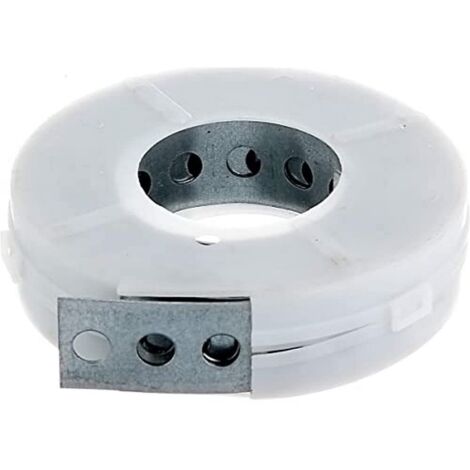 Alberts 334246 Nastro Forato, Acciaio, larghezza: 20 mm, lunghezza: 3 m
