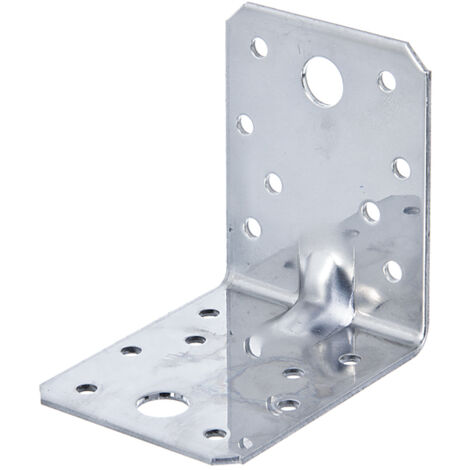 Alberts 335212 Schwerlast-Winkelverbinder mit Sicke  Edelstahl  70 x 70 x 55 mm