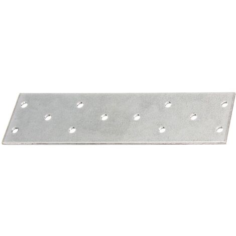 Alberts 337704 Piastra di giunzione multiforo, Acciaio, 160 x 40 mm / 50 Stk