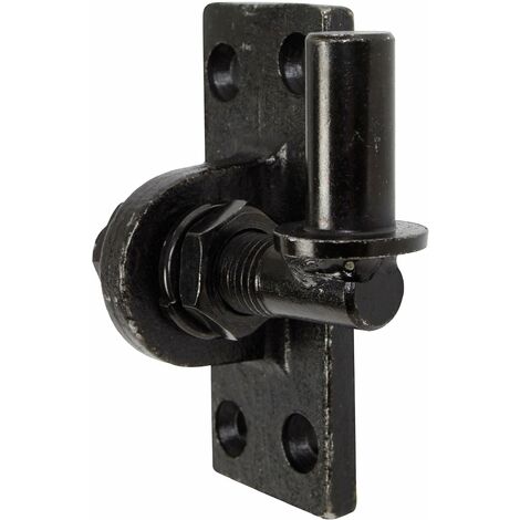 Alberts 340766 Cardine da avvitare  regolabile di 20 mm  zincato nero  entrata Ø16 mm  piastra 105 x 45 mm