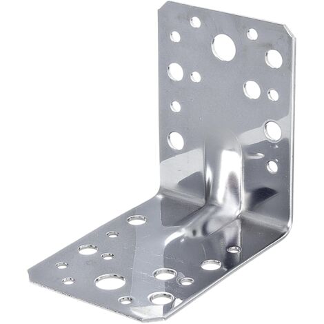 Alberts 342661 - Connettore angolare per carichi pesanti, in acciaio inox, 90 x 90 x 65 mm