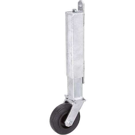 FP Alberts 416850 Rullo per cancello per porte leggere fino a 70 kg da avvitare zincata a caldo altezza 400 mm Ø ruota 100 mm