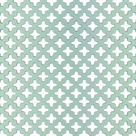 Alberts 466893 Lamiera Forata, Alluminio, 250 x 500 x 0,8 mm