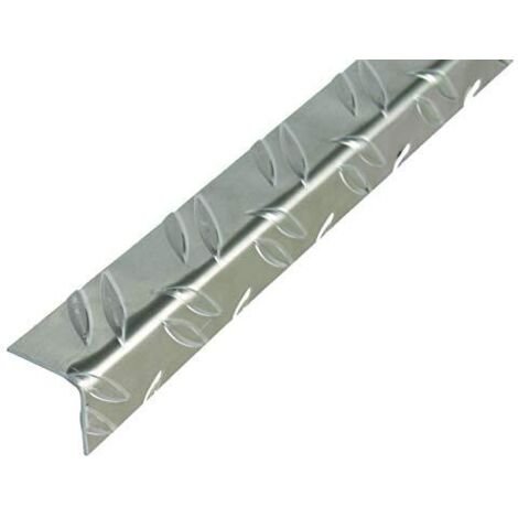 Alberts 468866 Profilo angolare  tipo “mandorlato”  alluminio, nudo  1000 x 35,5 x 35,5 mm