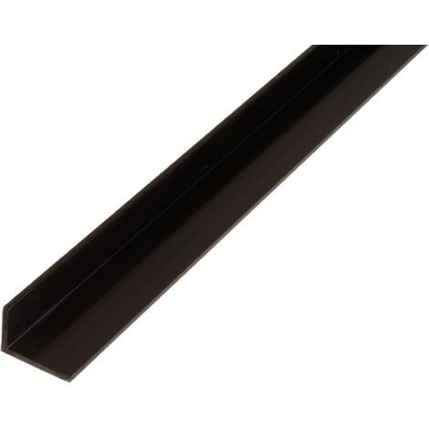 Alberts 471484 Profilo angolare  Plastica, nero  1000 x 30 x 20 mm
