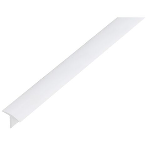 Alberts 485269 Profilo a T  plastica, bianco  1000 x 25 x 18 mm