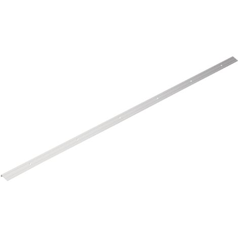 Alberts 490133 Profilo paragradino, forato, alluminio, anodizzato argento, 1000 x 24,5 x 10 mm