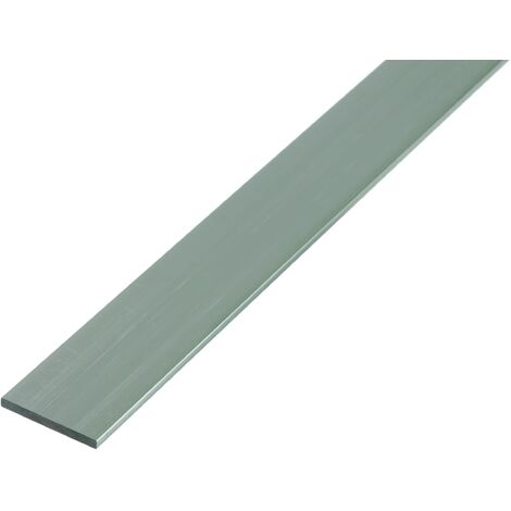 Alberts 492458 Barra piatta, alluminio, naturale, 1000 x 60 x 3 mm