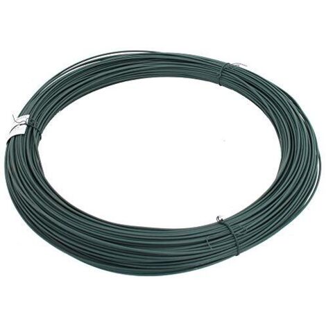 Alberts 530204 Fune metallica, zincata, con rivestimento in plastica verde, lunghezza 3,1 mm, Ø filo 110 m