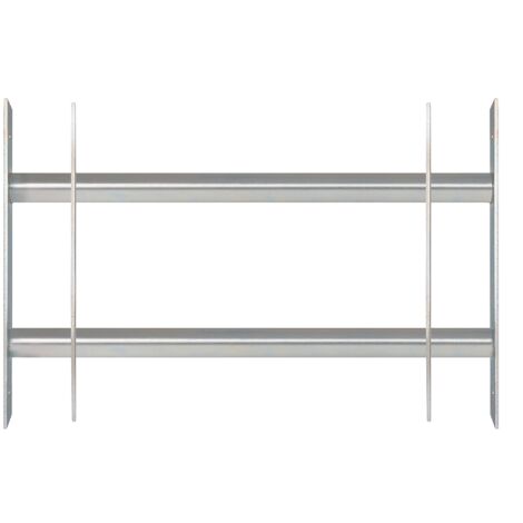 Alberts 563677 Inferriata per finestre Secorino Basic, estendibile per finestre esterne, griglia antieffrazione, zincata blu, 300 x 500-650 mm