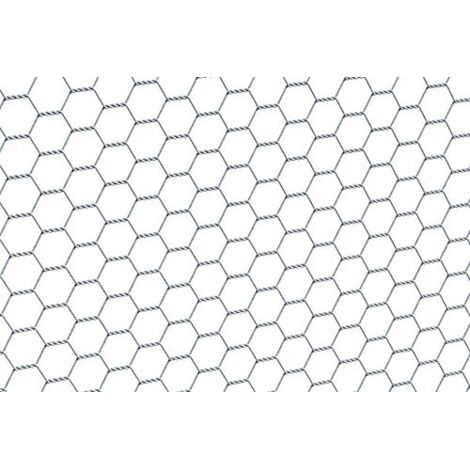 Alberts 614126 Rete Esagonale Disponibile in Diversi Colori 13 x 13 mm  Altezza 100 cm  Lunghezza, Zincato (verzinkt), 1000 mm / 10 m / 13 mm ampiezza maglie