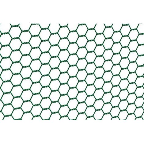 Alberts 614225 Rete in Maglia Esagonale, Acciaio, 500 mm / 10 m / 25 mm Mesh Width